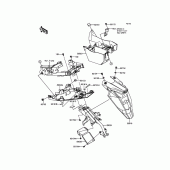 Схема узла: Заднее крыло для Kawasaki ER650 ER-6N ABS