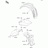 Схема узла: Крыло для Kawasaki KL650 KLR650