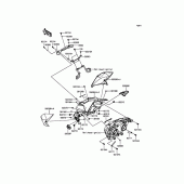 Схема вузла: Облицювальні елементи для Kawasaki ZR800 Z800