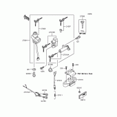Схема вузла: Замок запалювання (ZR400-F4) для Kawasaki ZR400 ZRX-II