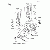 Схема вузла: Колінчастий вал для Kawasaki ZG1200 Voyager XII