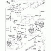 Схема вузла: Карбюратор(1/5) для Kawasaki ZR550 Zephyr