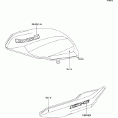 Схема узла: Decals(gold)(er500-c1)(uk,wv) для Kawasaki ER500 ER-5