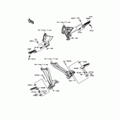 Схема вузла: Підніжки для Kawasaki ZR1000 Z1000 ABS