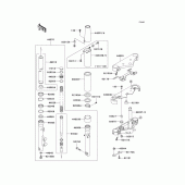 Схема узла: Передняя вилка(1/2) для Kawasaki VN800 Vulcan 800 Classic