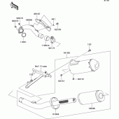Схема вузла: Вихлопна система для Kawasaki KX250/ KX252 KX250F
