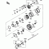 Схема вузла: Зчеплення для Kawasaki ZX1100 ZZ-R1100
