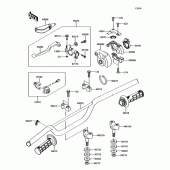 Схема вузла: Кермо для Kawasaki KX100