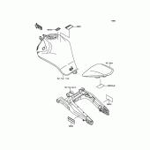 Схема узла: Информационные наклейки для Kawasaki ER650 ER-6N ABS