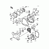 Схема вузла: Кришка двигуна для Kawasaki ZR750 Zephyr