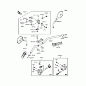 Схема вузла: Кермо для Kawasaki ZR750 Zephyr