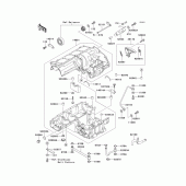 Схема вузла: Картер двигуна (1/2) для Kawasaki ZX1100 ZZ-R1100