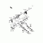 Схема узла: Задний рычаг (Маятник) для Kawasaki ER650 Z650 ABS