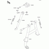 Схема узла: Подставка для Kawasaki ZX600 ZZ-R600