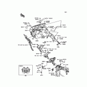 Схема узла: Облицовочные элементы для Kawasaki ZX1000 Ninja H2R