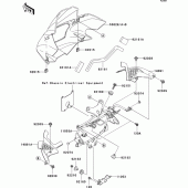 Схема вузла: Облицювальні елементи для Kawasaki ZR750 Z750