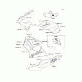 Схема вузла: Decals(clblue/mnblue) для Kawasaki ZX600 Ninja ZX-6R