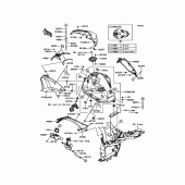 Схема вузла: Паливний бак для Kawasaki ZR800 Z800 ABS