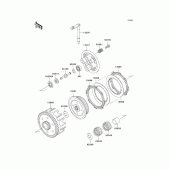 Схема вузла: Зчеплення для Kawasaki KX85 KX85-II