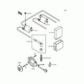 Схема вузла: Котушка запалювання для Kawasaki ZR750 Zephyr