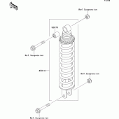 Схема вузла: Амортизатор для Kawasaki EX500 EX500