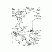 Схема вузла: Brake Piping для Kawasaki ZX1000 Ninja ZX-10R ABS