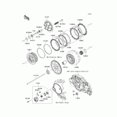 Схема узла: Сцепление для Kawasaki VN1700 Vulcan 1700 Classic