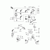 Схема вузла: Ignition switch/locks/reflectors для Kawasaki ZG1000 Concours