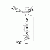 Схема вузла: Паливний насос для Kawasaki KLE250 Versys-X 250 ABS