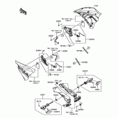 Схема вузла: Сигнал повороту для Kawasaki EX650 Ninja 650 ABS