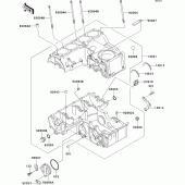 Схема вузла: Картер двигуна для Kawasaki ZR750 Zephyr