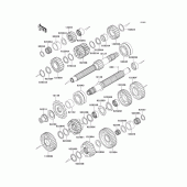 Схема узла: Трансмиссия для Kawasaki ZX900 Ninja ZX-9R