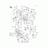 Схема узла: Картер двигателя для Kawasaki KX250/ KX252 KX250