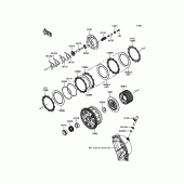 Схема вузла: Зчеплення для Kawasaki ZX1000 Ninja ZX-10R