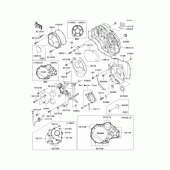 Схема вузла: Кришка двигуна для Kawasaki ZR1200 ZRX1200 DAEG
