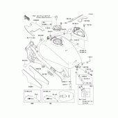 Схема вузла: Fuel tank(1/5)(b8f/b8fa) для Kawasaki VN1600 Vulcan 1600 Mean Streak