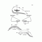 Схема узла: Наклейки (VN400-C8) для Kawasaki VN400 Vulcan Classic