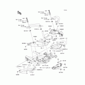 Схема вузла: Бічний обтічник (b9f) для Kawasaki KLE650 Versys 650