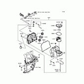 Схема вузла: Повітряний фільтр Kawasaki ZR800 Z800 ABS
