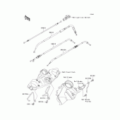 Схема вузла: Троси для Kawasaki KLE650 Versys 650 ABS