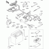 Схема вузла: Електроустаткування для Kawasaki VN800 Vulcan 800 Drifter
