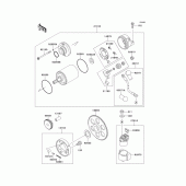 Схема вузла: Starter motor для Kawasaki ZX600 Ninja ZX-6