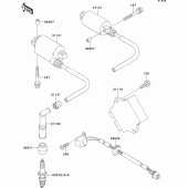 Схема вузла: Система запалювання для Kawasaki EX500 EX500