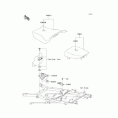 Схема узла: Сиденье для Kawasaki ZX600 ZZ-R600