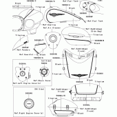 Схема вузла: Decals(titanium/black)(b9f) для Kawasaki VN1700 VN1700 Voyager ABS