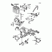 Схема вузла: Батарейний відсік для Kawasaki EL250 Eliminator 250LX
