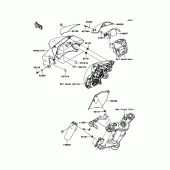 Схема узла: Облицовочные элементы для Kawasaki ER650 ER-6N