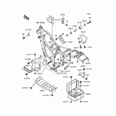Схема узла: Крепление двигателя для Kawasaki KLX250 KLX250