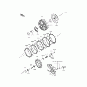 Схема вузла: Зчеплення для Kawasaki ER250 Z250 ABS