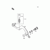 Схема вузла: Лапка гальма для Kawasaki KLX450 KLX450R